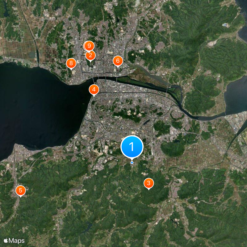 Yaegaki Shrine Kaart