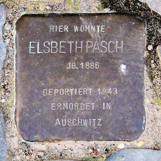 Stolperstein dedicated to Elsbeth Pasch