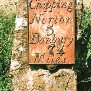 Milestone Approximately 250 Metres West Of The Masons Arms