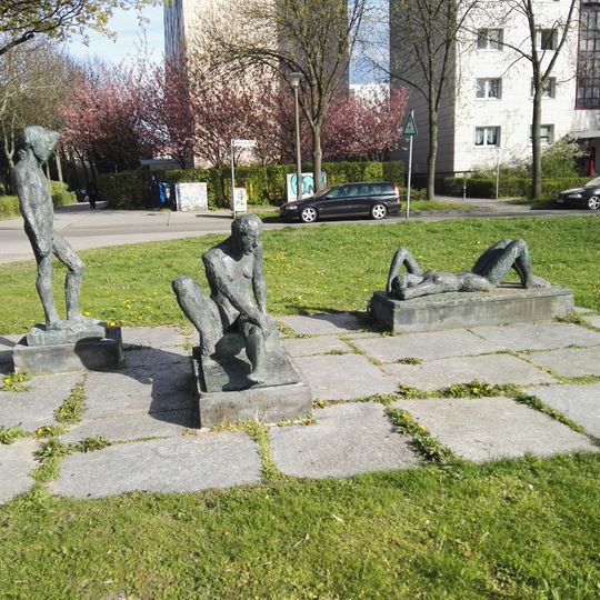 Plastikgruppe 1 Mann 2 Frauen