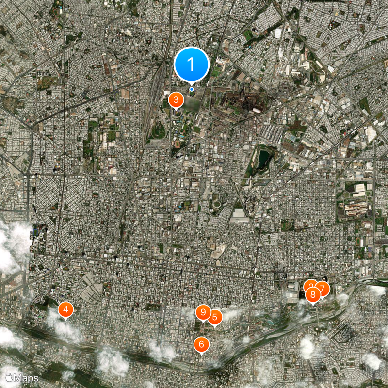 Estadio Universitario Map
