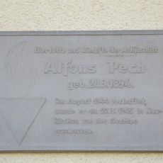 Gedenktafel, Alfons Pech Ammonstraße Chemnitz-Altendorf