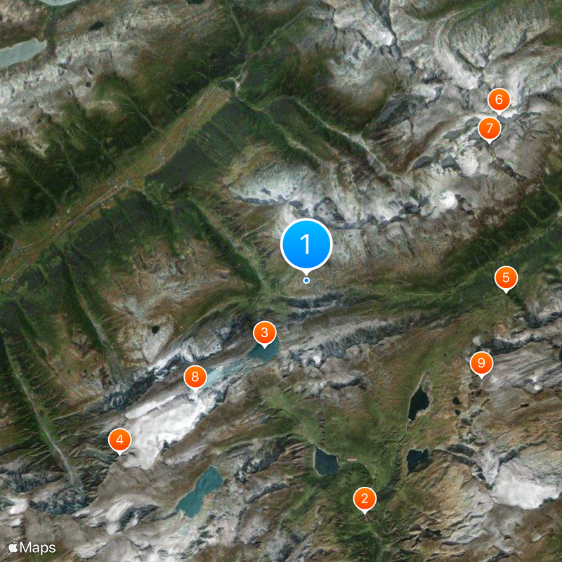 Nufenen Pass Map
