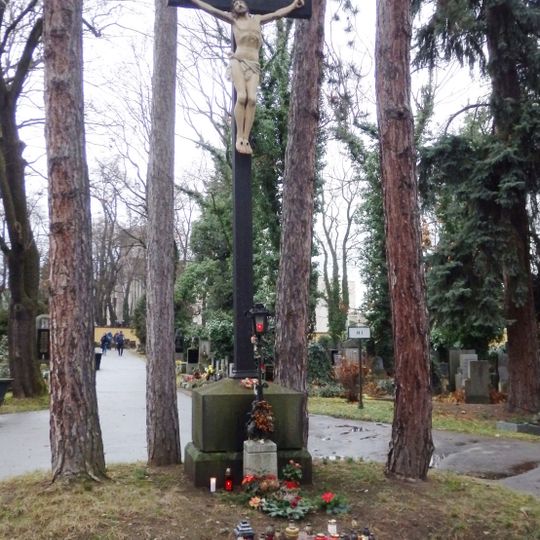 Cemetery cross in Malvazinky Cemetery