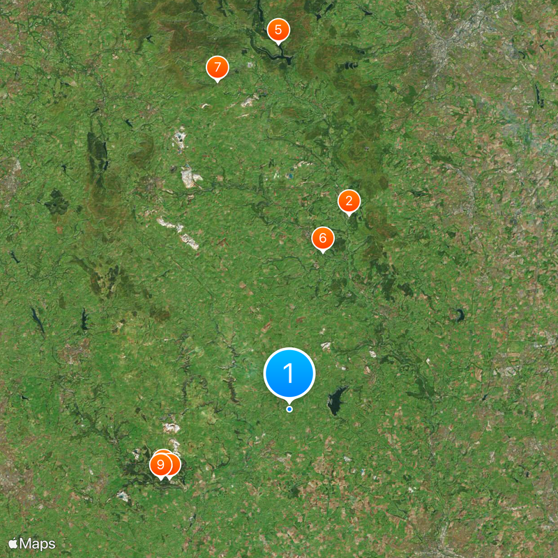 Derbyshire Dales Mapa