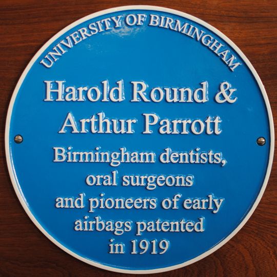 Round & Parrott blue plaque