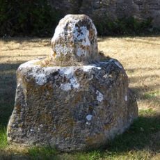 Remains Of Former Cross In Grounds Of Church Hall