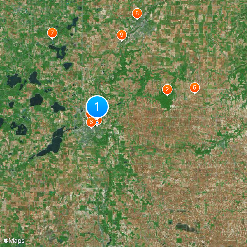 Shattuck-Saint Mary's Mapa