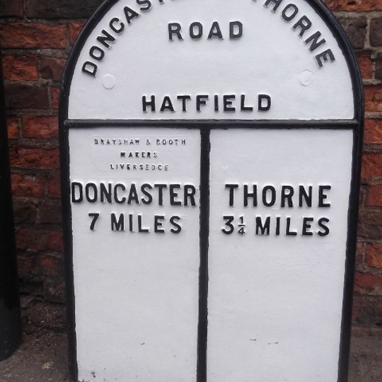 Milepost Approximately 30 Metres To North Of Entrance To Hatfield Manor House