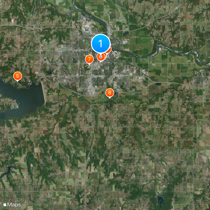 David Booth Kansas Memorial Stadium Mapa