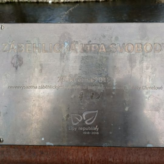 Památník 100. výročí republiky - Lípa svobody v Záběhlicích