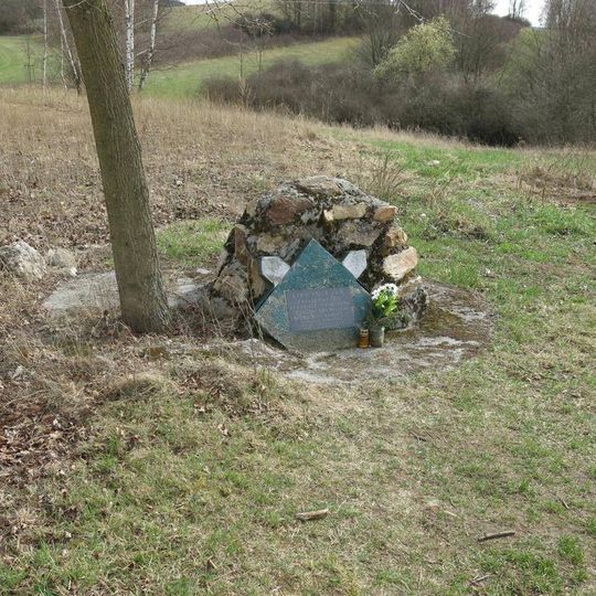 Pomník lípy Svobody  na Křížové hoře v Českém Krumlově