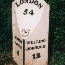 Milepost, Newport Road; 100m N of jct to Emberton Country Park