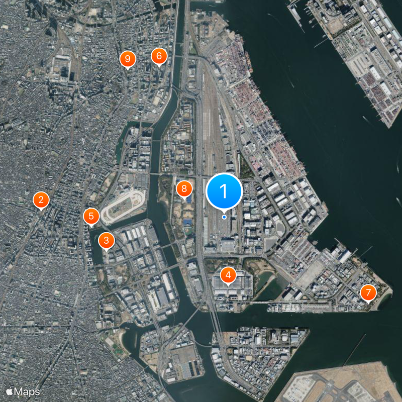Tokyo Freight Terminal Map