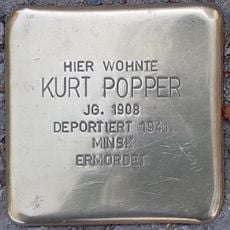 Stolperstein en memoria de Kurt Popper