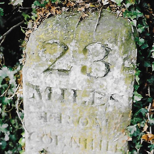Milestone, Eastbourne Road, quarter mile S of Railway Bridge