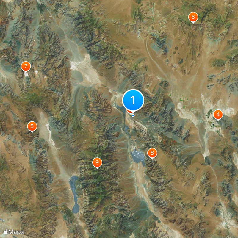 Furnace Creek Inn Map