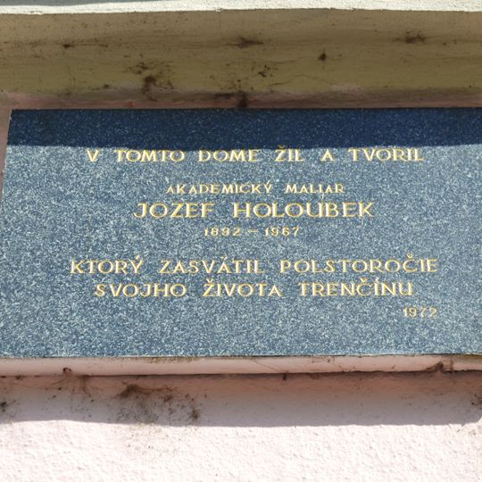 Pamätná tabuľa Joz. Holoubkovi