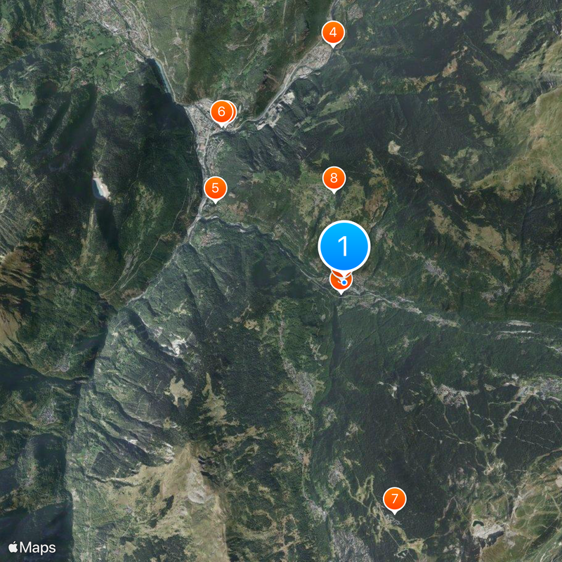 Brides-les-Bains Map