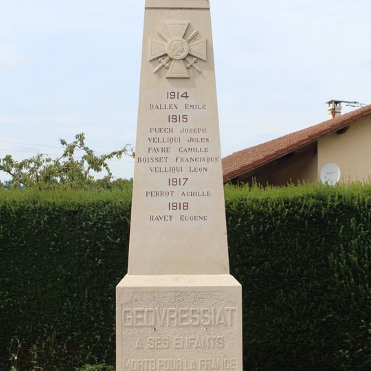 War memorial of Béard-Géovreissiat
