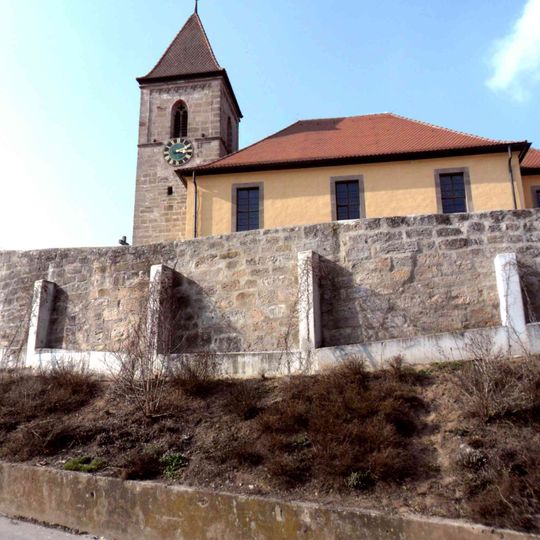 Friedhofsmauer Kirchbergstraße 6 in Großhabersdorf