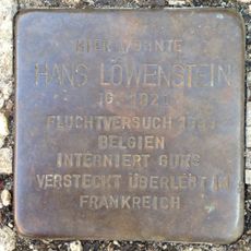 Stolperstein dedicated to Hans Löwenstein