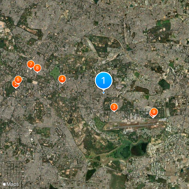 Indiranagar Map