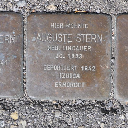 Stolperstein à la mémoire d’Auguste Stern
