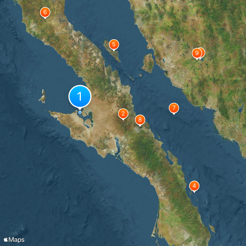 El Vizcaíno Biosphere Reserve Map