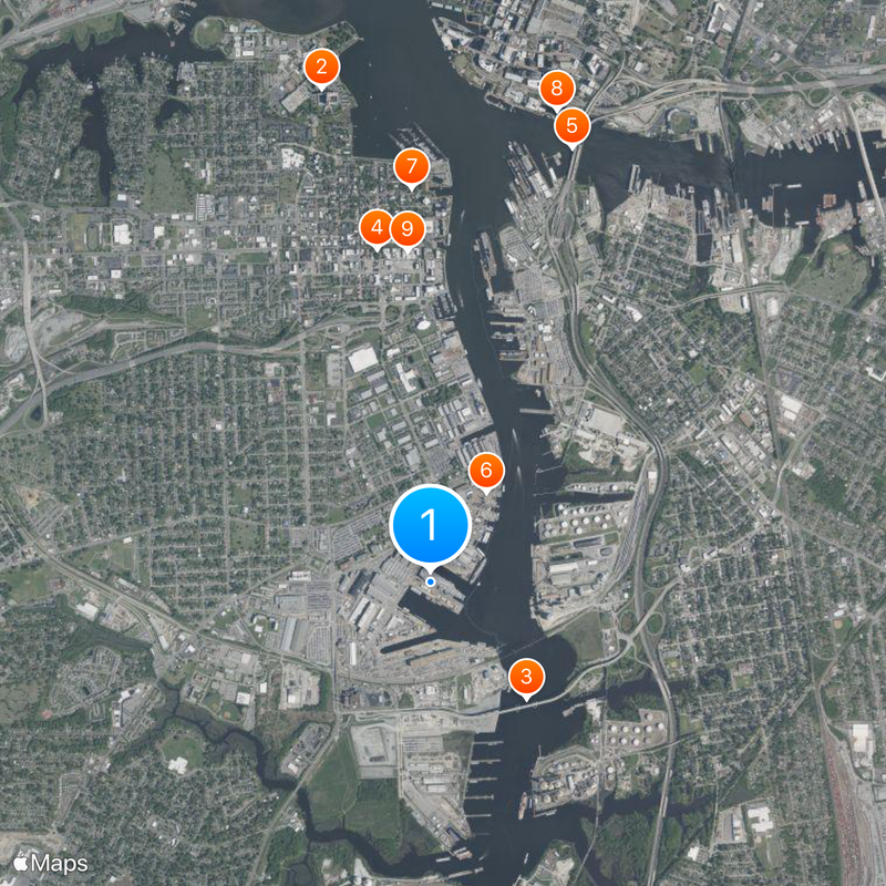 Norfolk Naval Shipyard Map