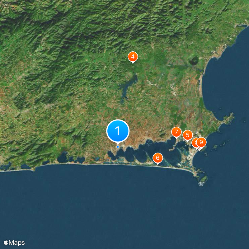 Microrregión de los Lagos Mapa