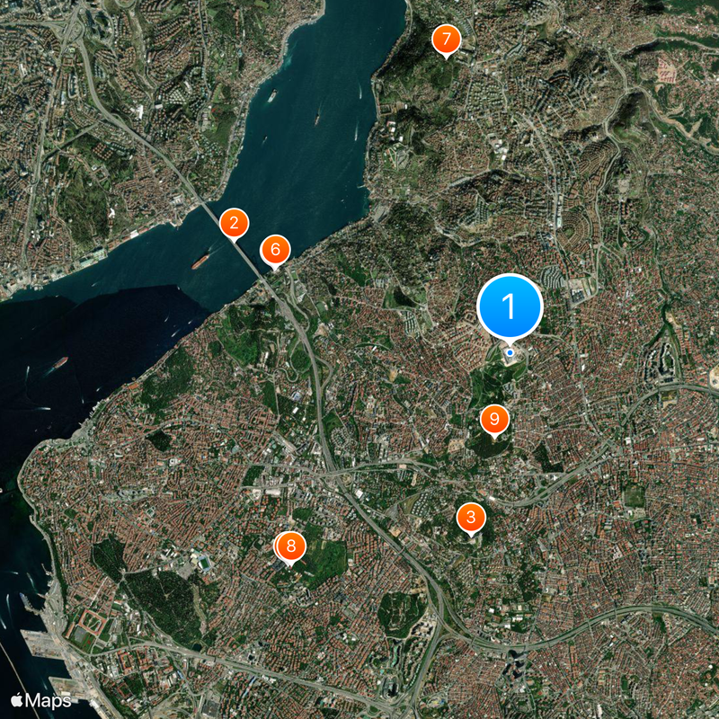 Mosquée de Camlica Carte