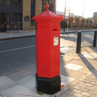 Penfold Pillar Box Outside Royal Mail North West District Office (Office Not Included)