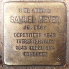 Stolperstein dedicated to Samuel Meyer