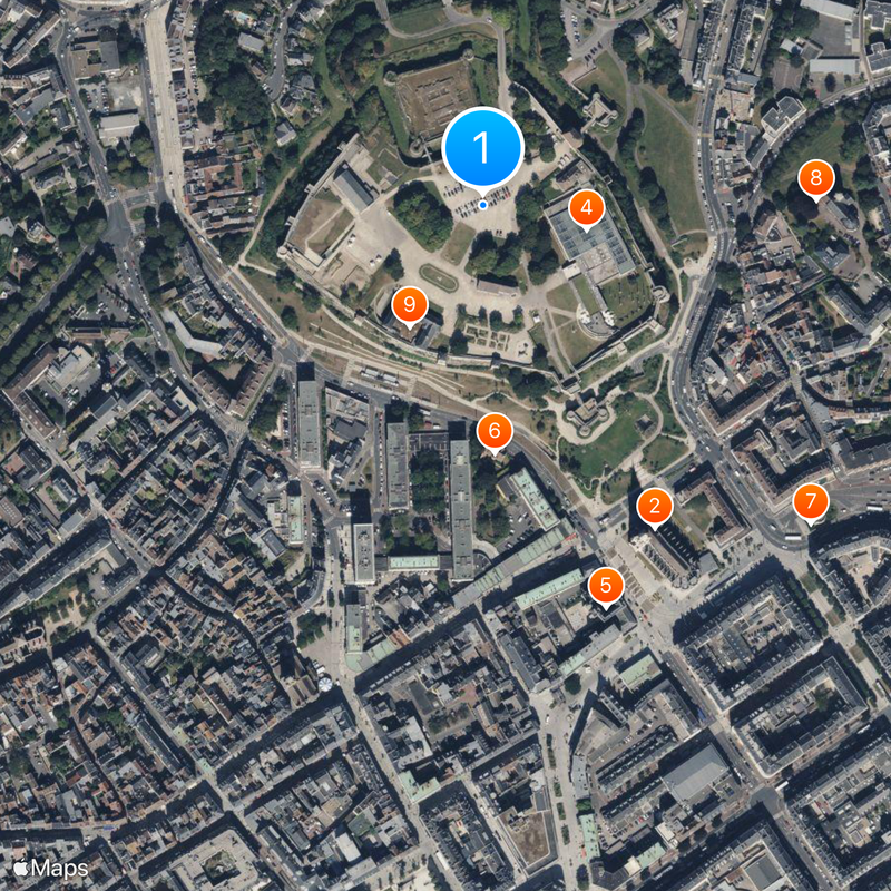 Castle of Caen Map