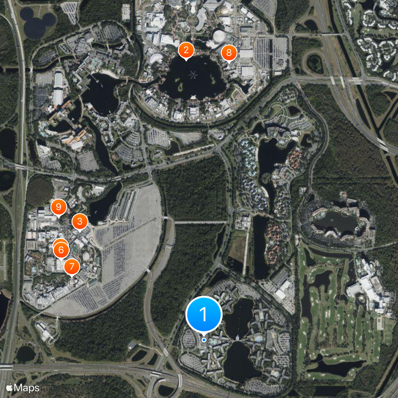 Disney's Art of Animation Resort Map