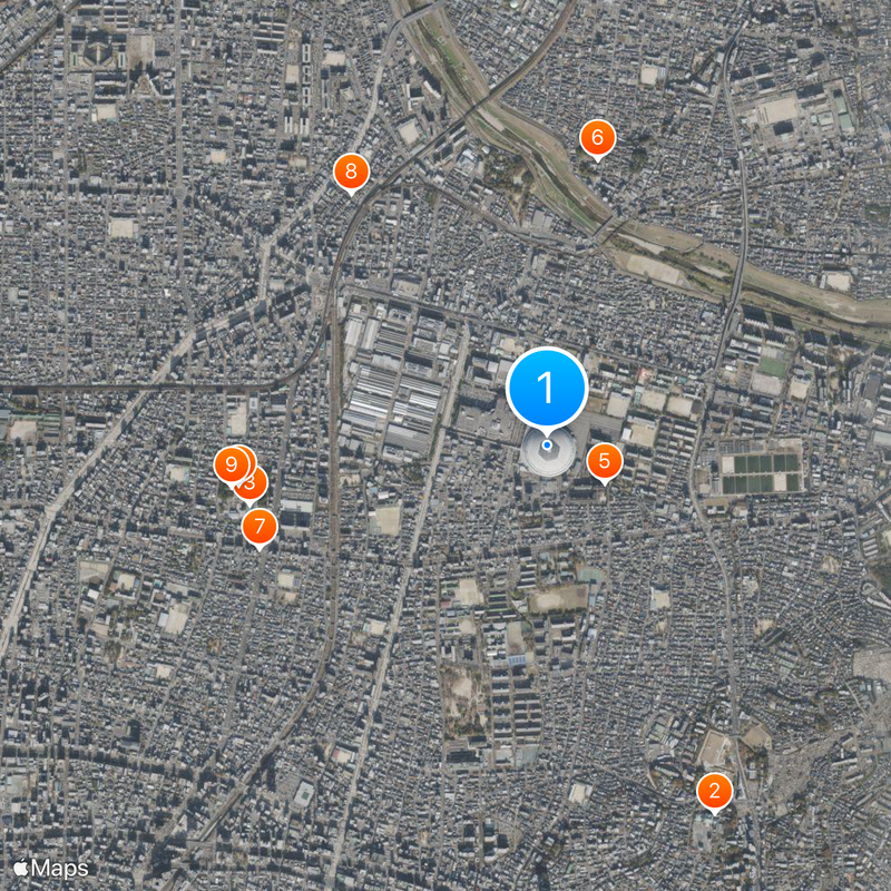 Nagoya Dome Map