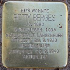 Stolperstein dedicated to Betty Berges