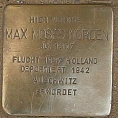Stolperstein dedicated to Max Moses Norden