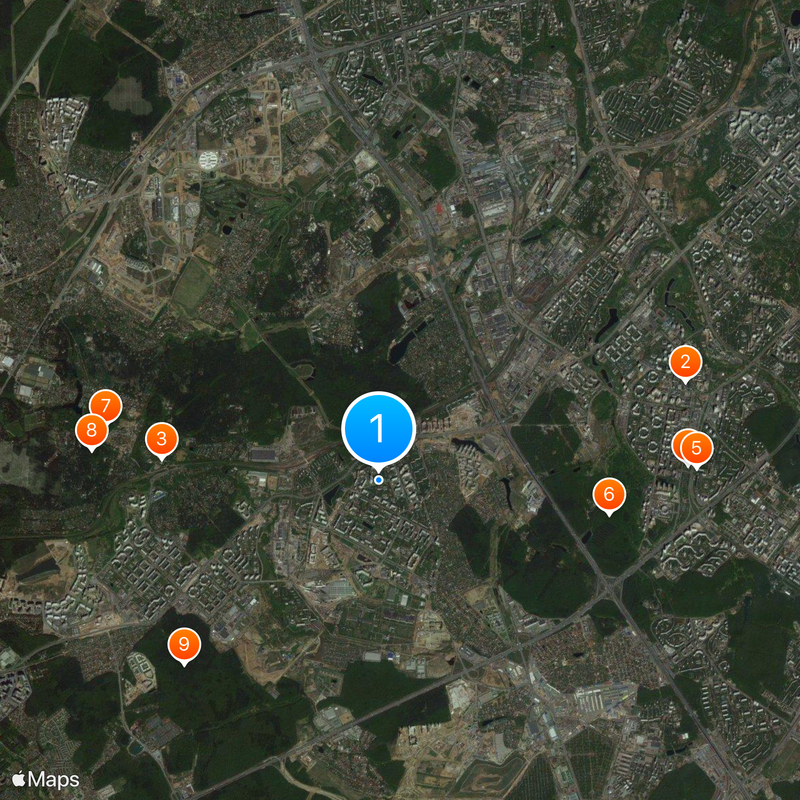 Solntsevo District Map