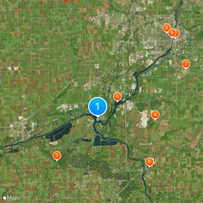 Des Plaines River Map