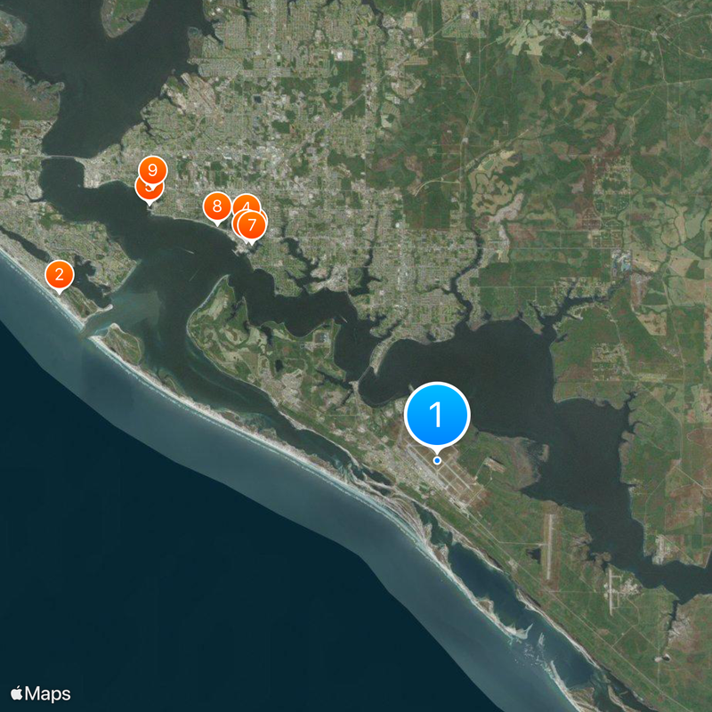 Tyndall Air Force Base Map