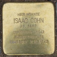 Stolperstein dedicated to Isaac Cohn