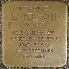 Stolperstein dedicated to Evi Kellmann
