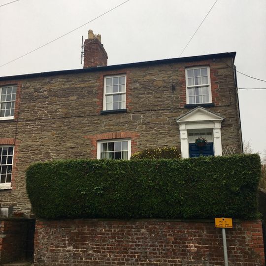 House, including forecourt walls and railings