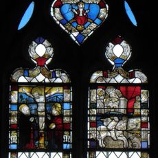 Vitrail de saint Georges (église Saint-Georges de Saint-Georges-de-Gréhaigne)