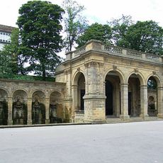Pavilion In People's Park With Screen Walls And Fountain Pools