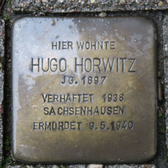 Stolperstein für Hugo Horwitz