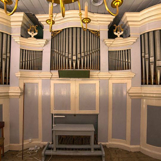 Pipe organ of Lutheran church in Kaltene