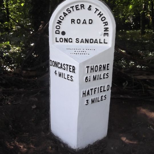 Milestone, Thorne Road, W of TI jct with Armthorpe Lane, Hatfield Lane